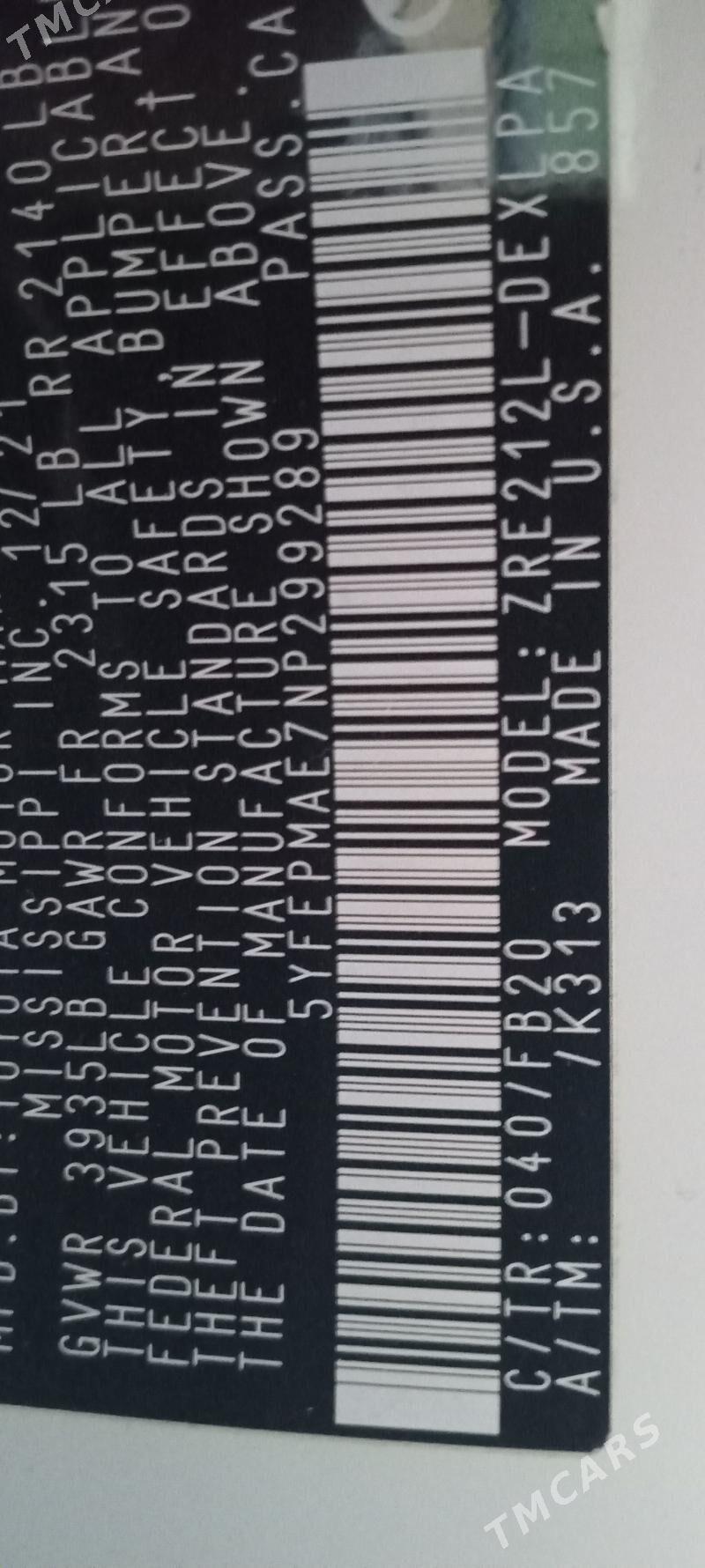 Toyota Corolla 2021 - 250 000 TMT - Ашхабад - img 1