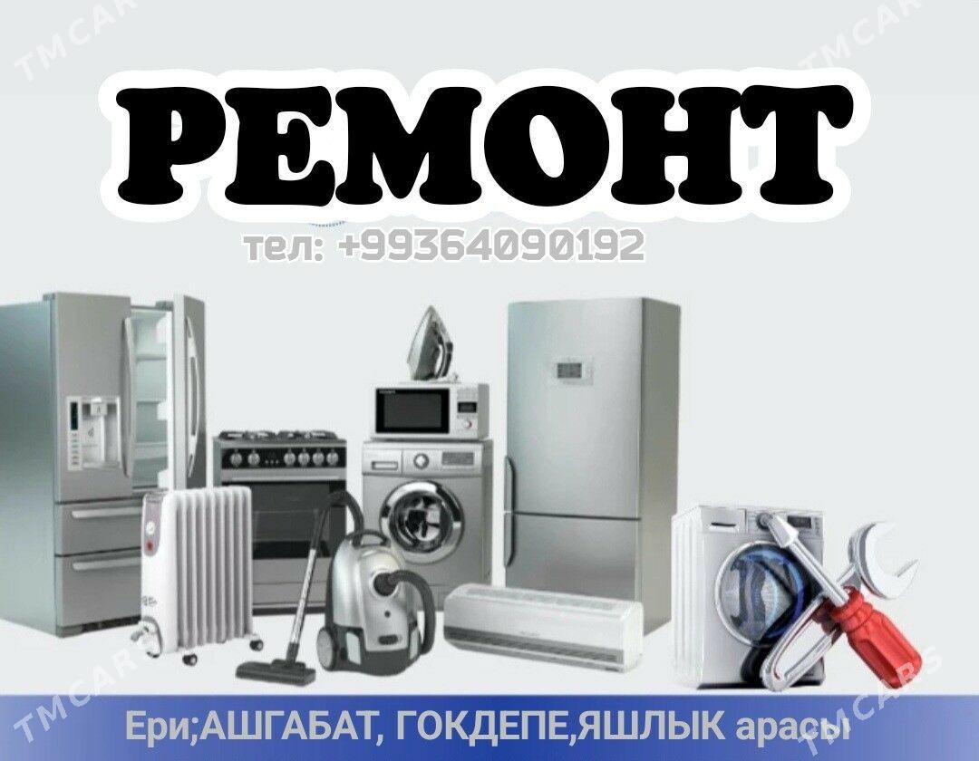 REMONT BYTAWOÝ TEHNIKA РЕМОНТ KONDISIONER KANSANER KIR MAŞYN СТИРАЛЬНАЯ МАШИНА HOLODILNIK TELEWIZOR PYLESOS MIKROWOLNOWKA SENSOR PLITA ELEKTRO PLITA KOMBI USSA PEÇKA - Aşgabat - img 2