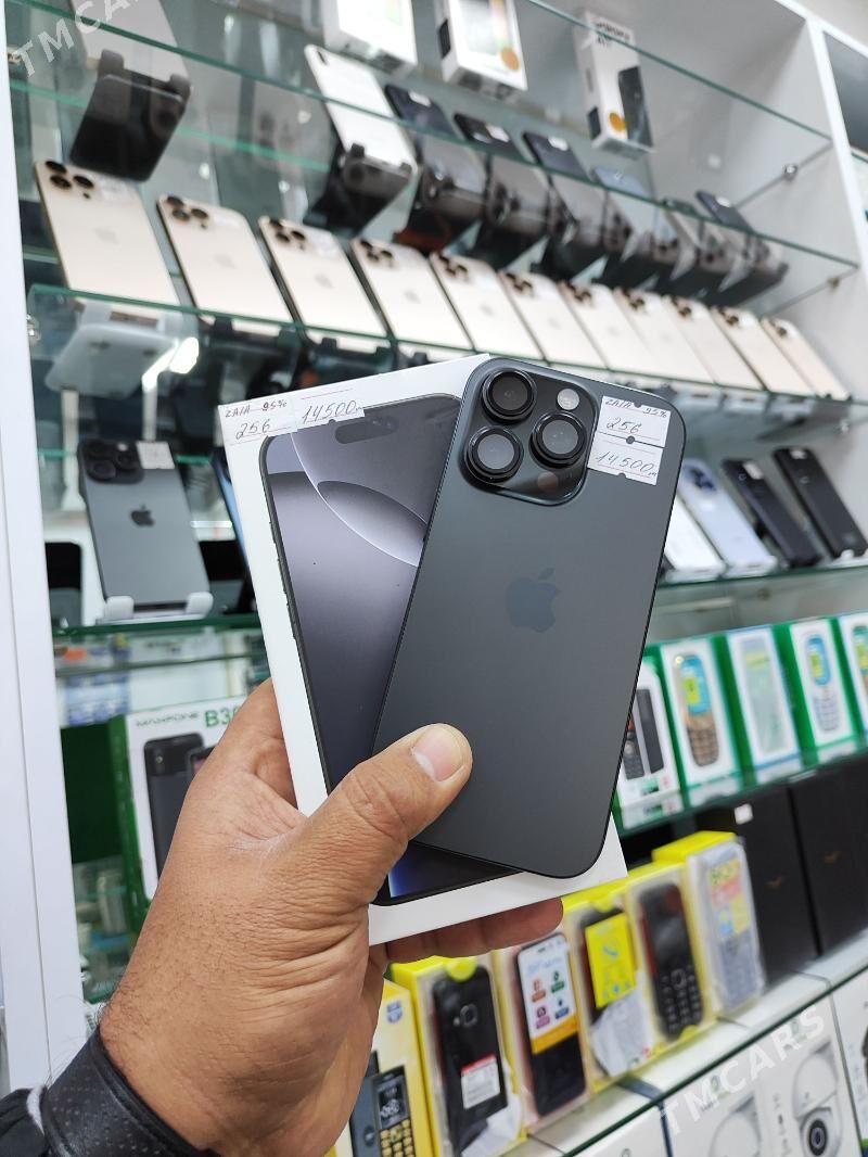 IPHONE 16 PRO 256GB BLACK 95% - Ашхабад - img 1