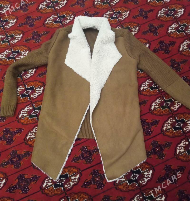 дублёнка с вязаными рукавами - Aşgabat - img 1