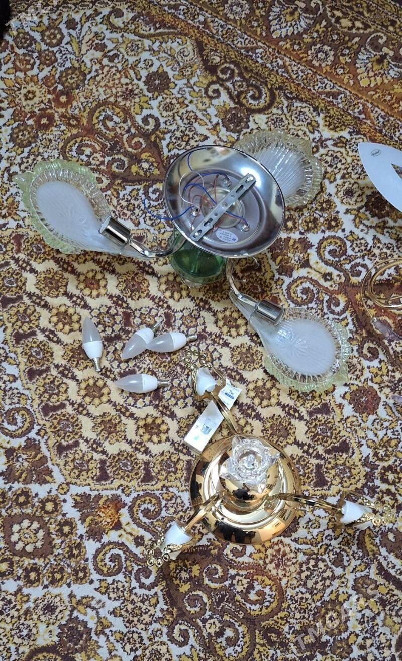 3 ЛЮСТРЫ 4 ЛАМПЫ. - Büzmeýin GRES - img 1