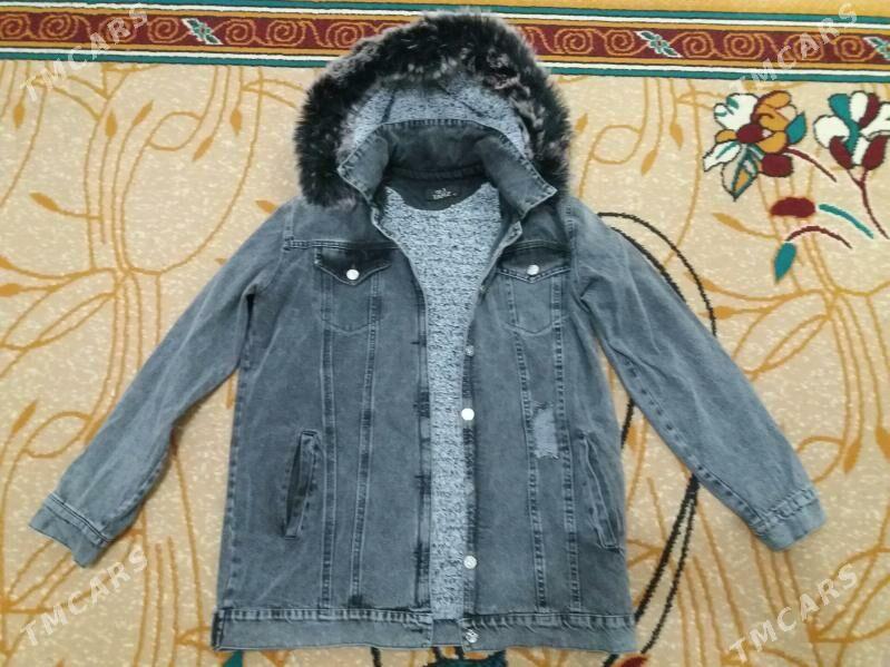 Джинсовка с капюшоном тёплая. - Туркменбаши - img 1