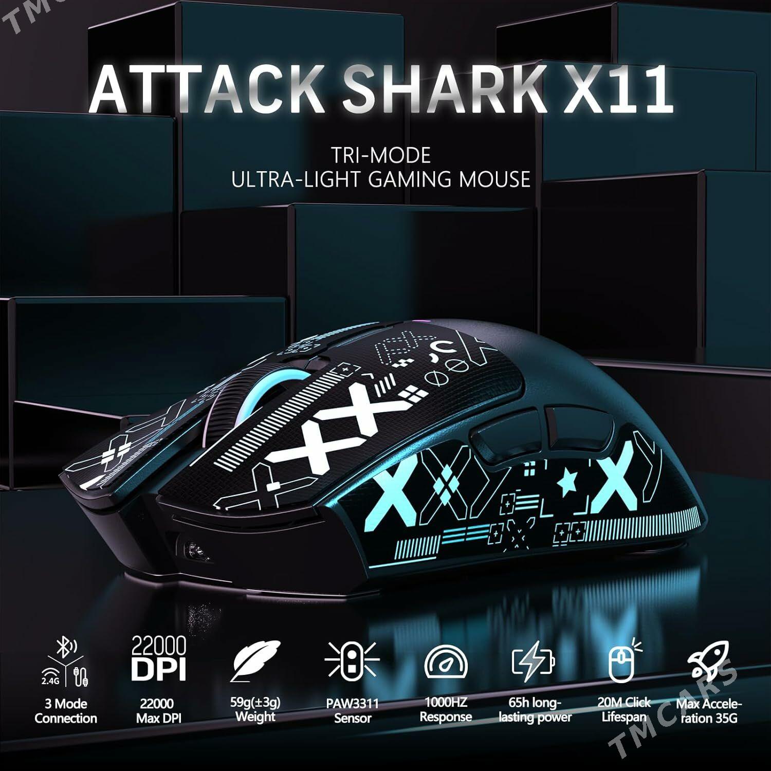 Игровая мышь Attack Shark X11 - Ашхабад - img 1