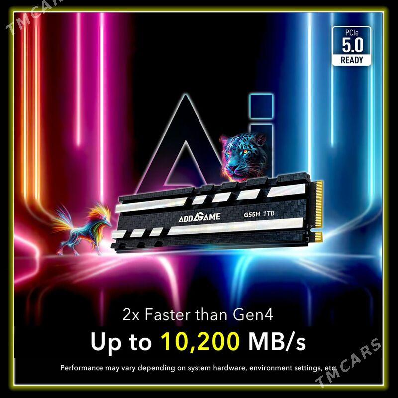 Addlink 1TB & 2TB PCIe Gen5 - Ашхабад - img 1