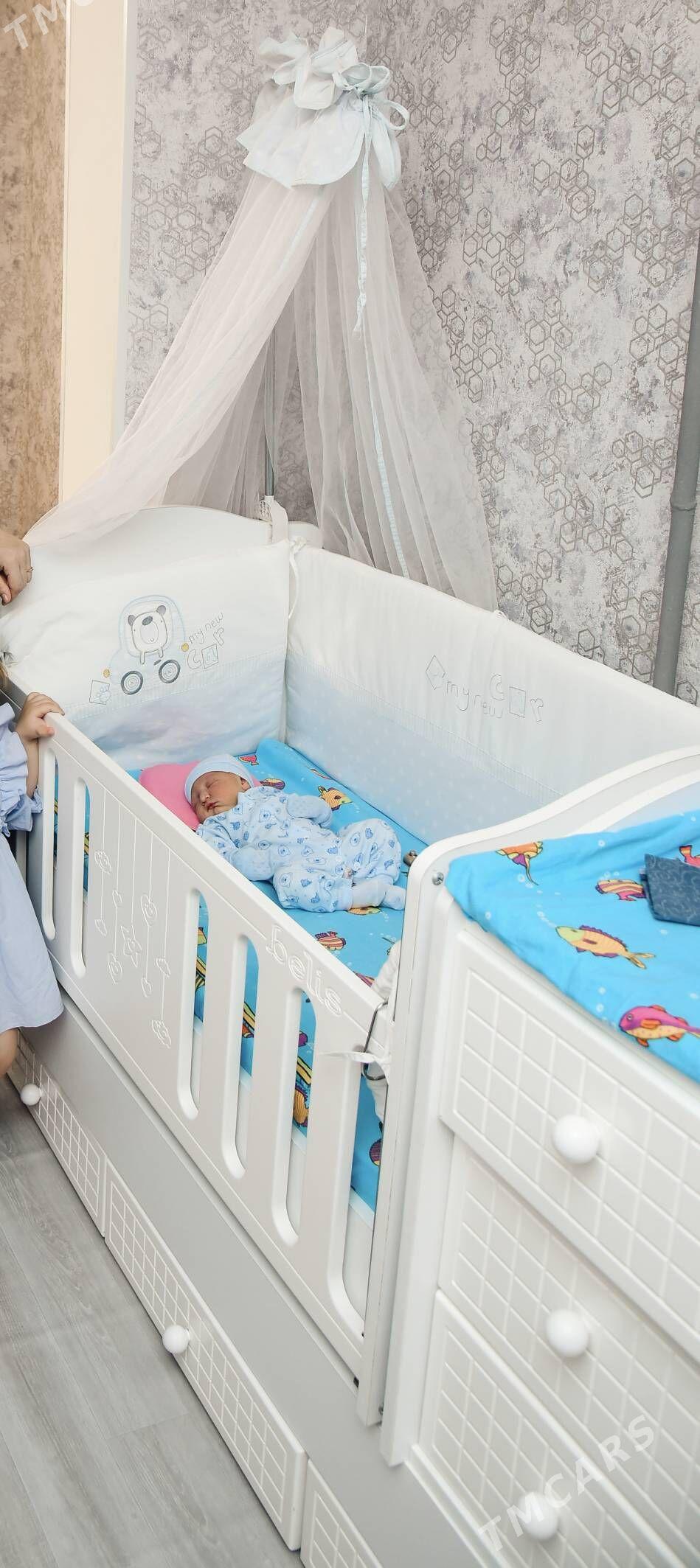 кроватка люлька с пеленальным - Türkmenbaşy - img 1