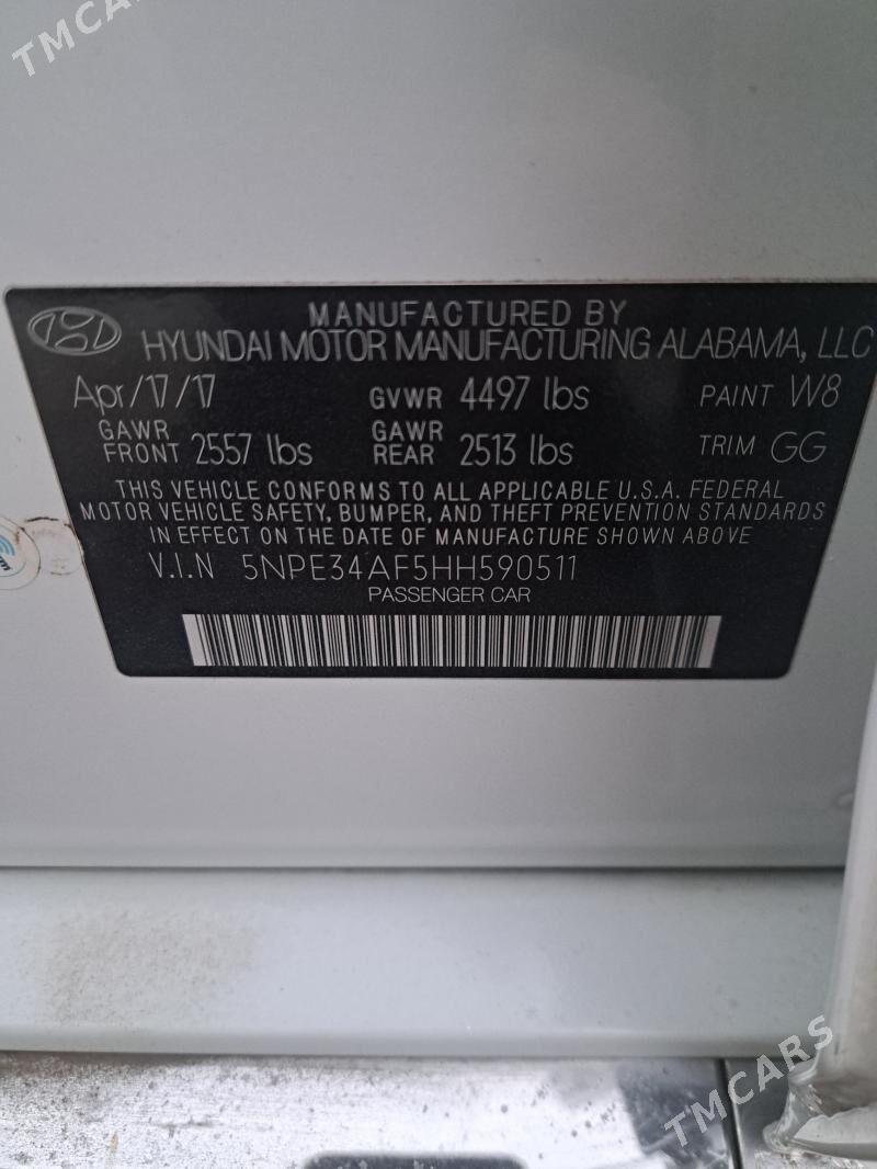 Hyundai Sonata 2017 - 210 000 TMT - Дашогуз - img 1