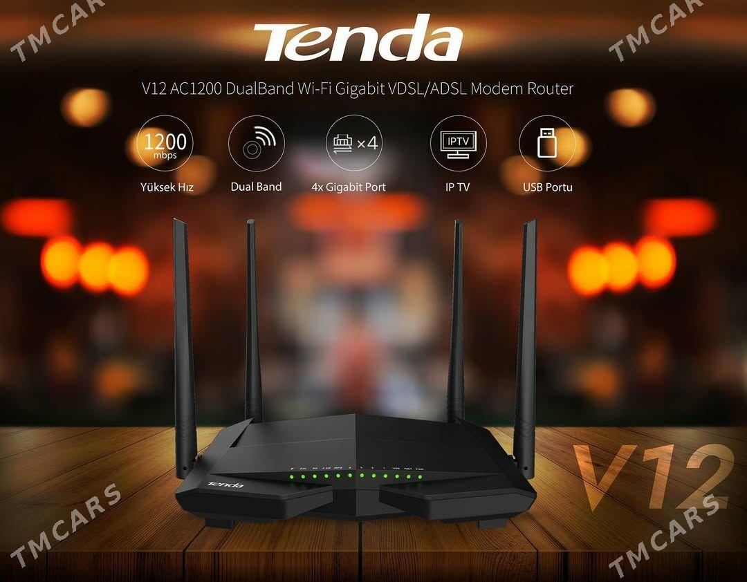 WI-FI РОУТЕР TENDA ROUTER - Ашхабад - img 1