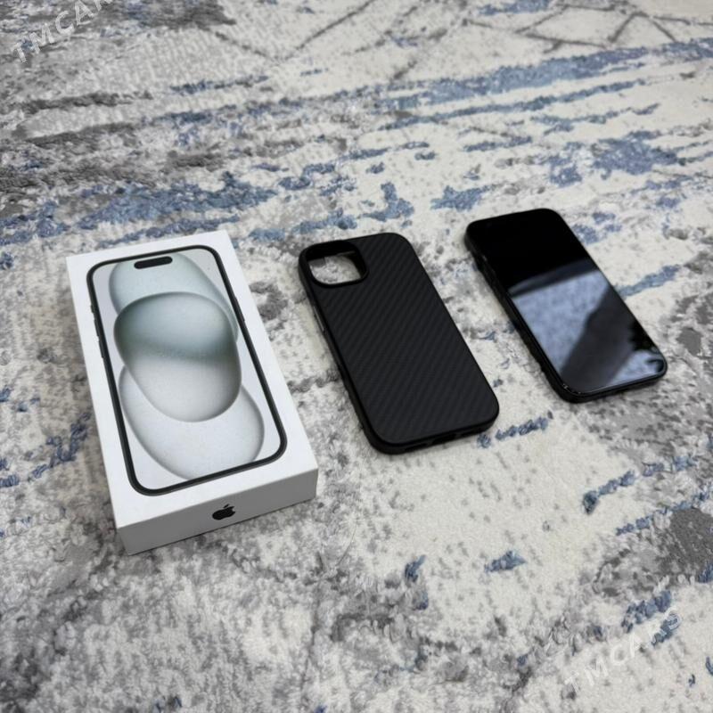 iPhone 15 Black 128 gb - Ашхабад - img 1