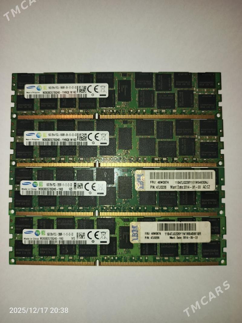 Ram Ecc 16Gb x 4шт - Aşgabat - img 1