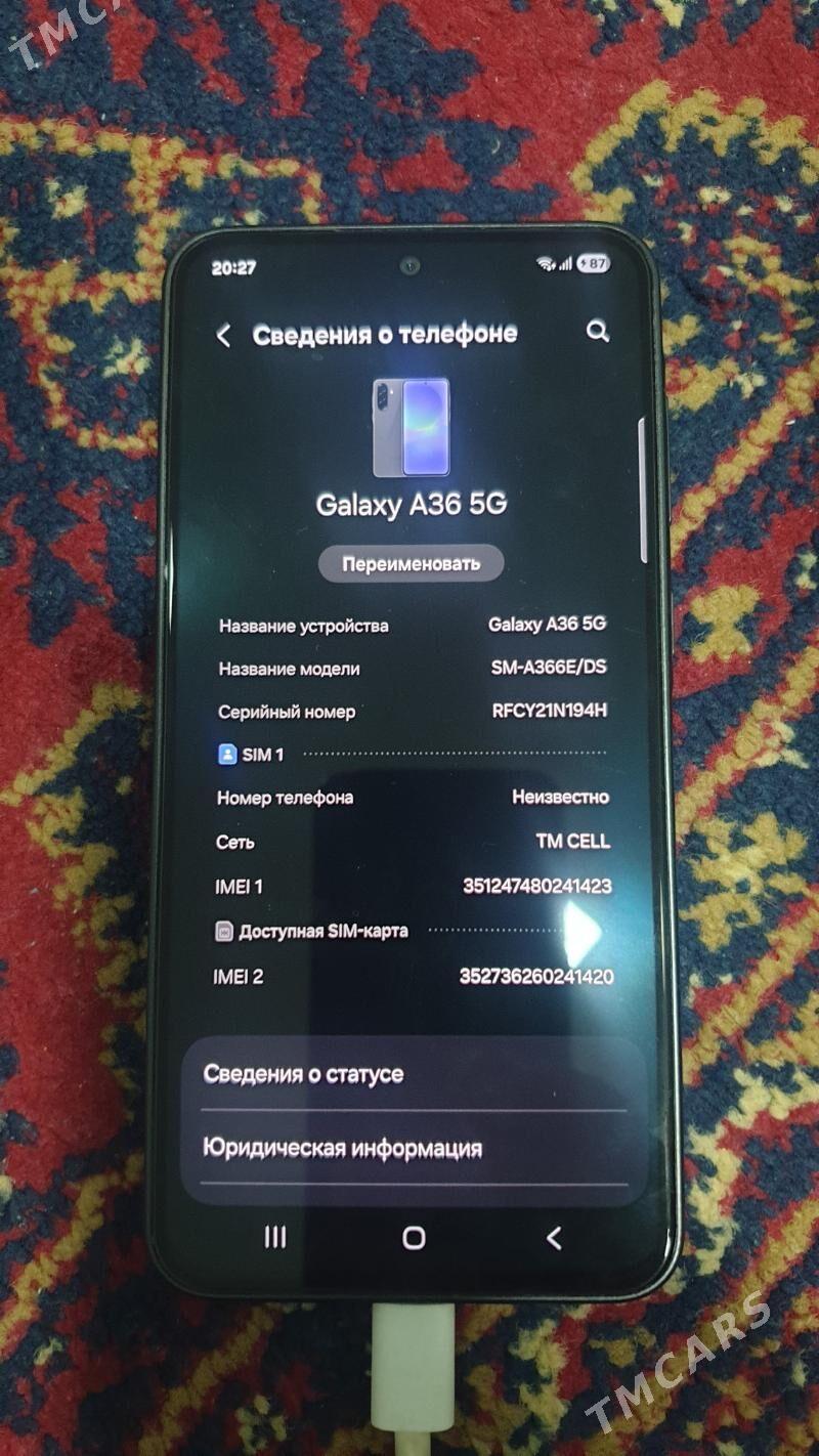 Samsung A 36 5g 128 pament - Türkmenbaşy - img 1
