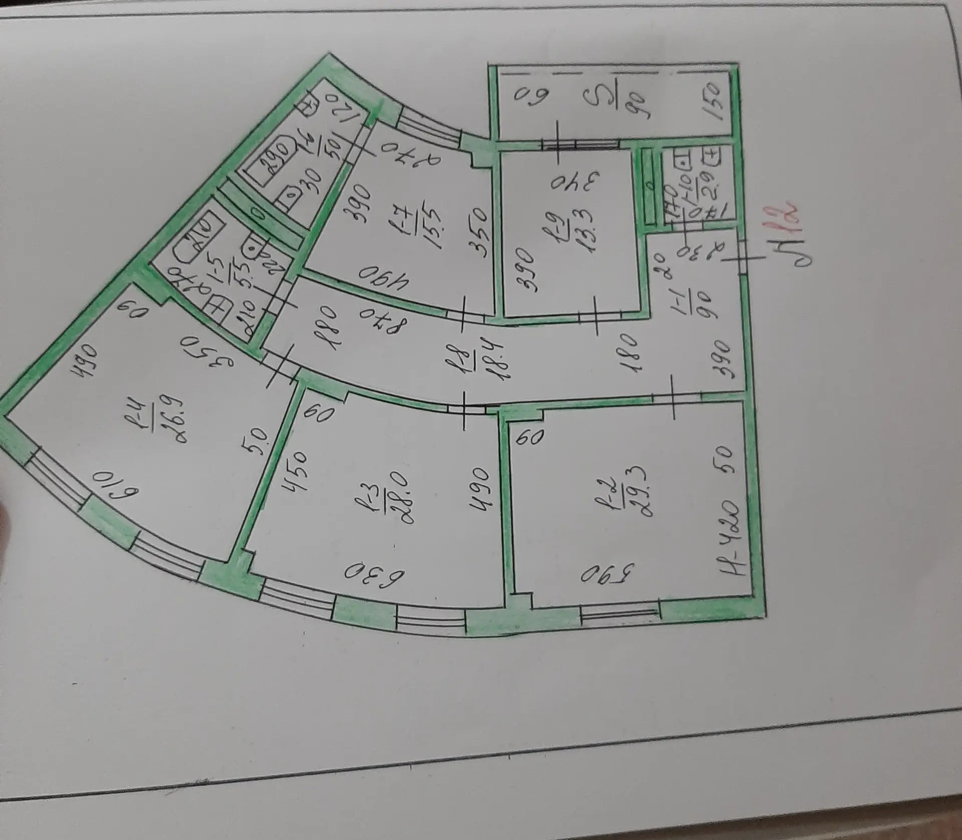 Podwoiskiy Elitka 4 kom 6 etaj - Aşgabat - img 1
