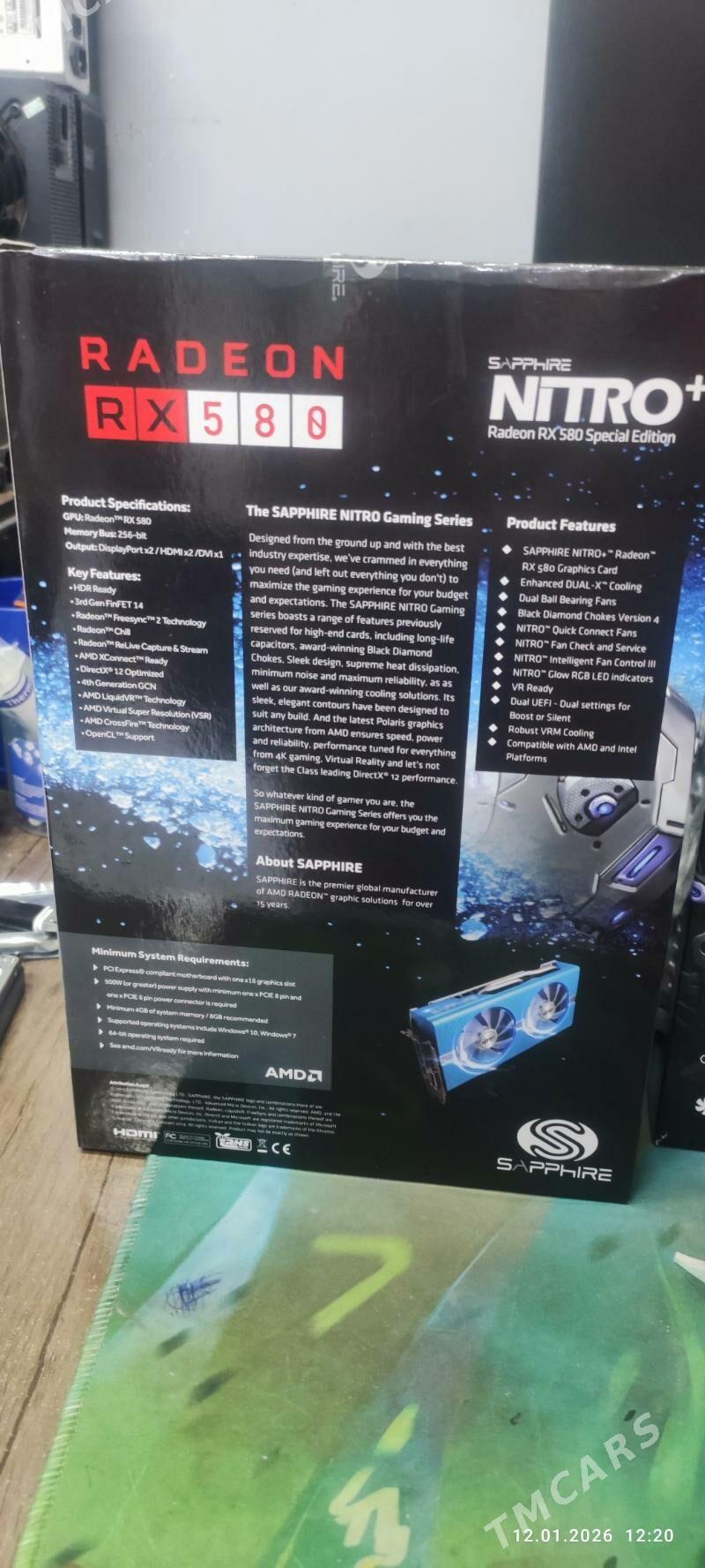 amd Rx 580 8 gb - Туркменабат - img 1