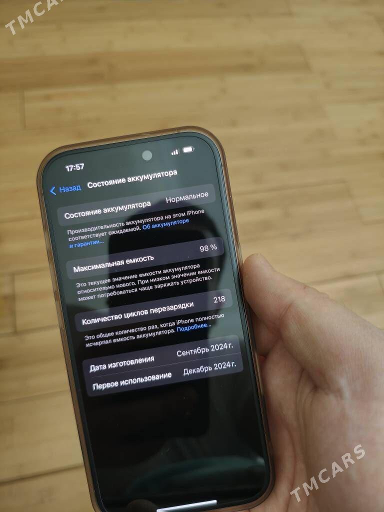 iPhone 16 pro 128 98% Desert - Aşgabat - img 1