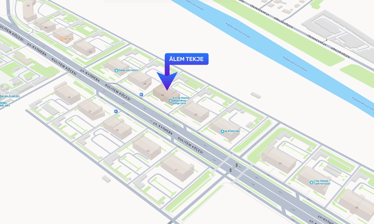 "Älem Tekje" dükany Map Location