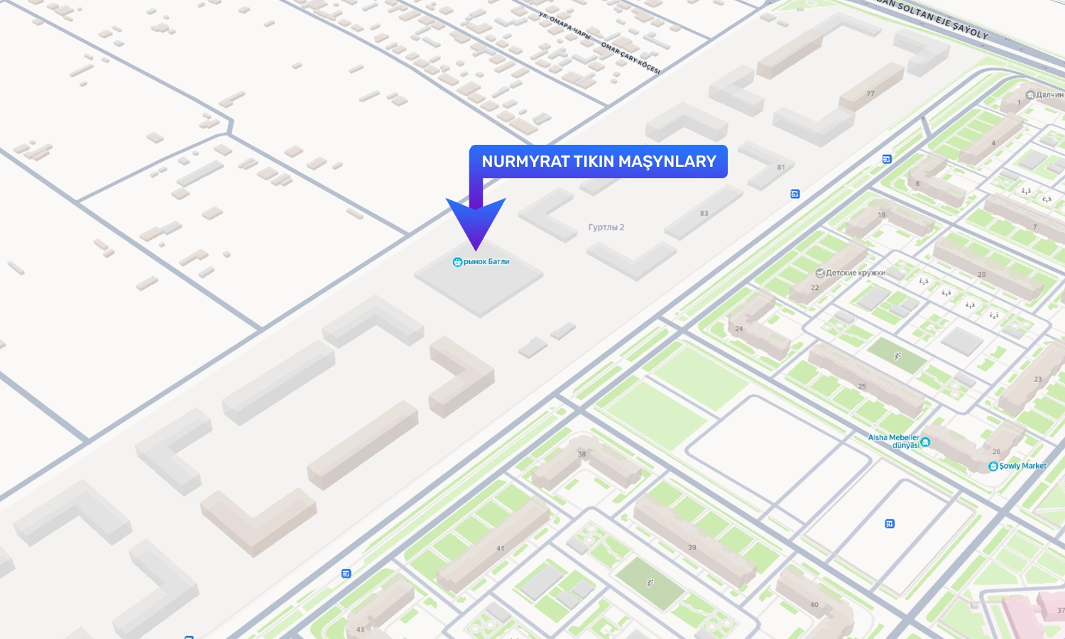 NURMYRAT Tikin maşynlary Map Location