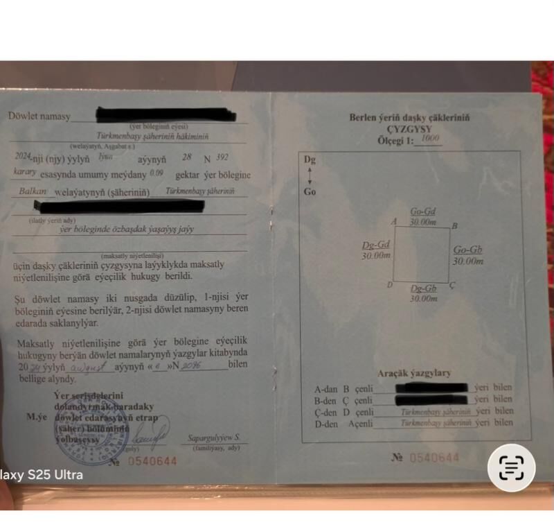 Дом с участком 900кв ПО ДОКУМ - Türkmenbaşy - img 1