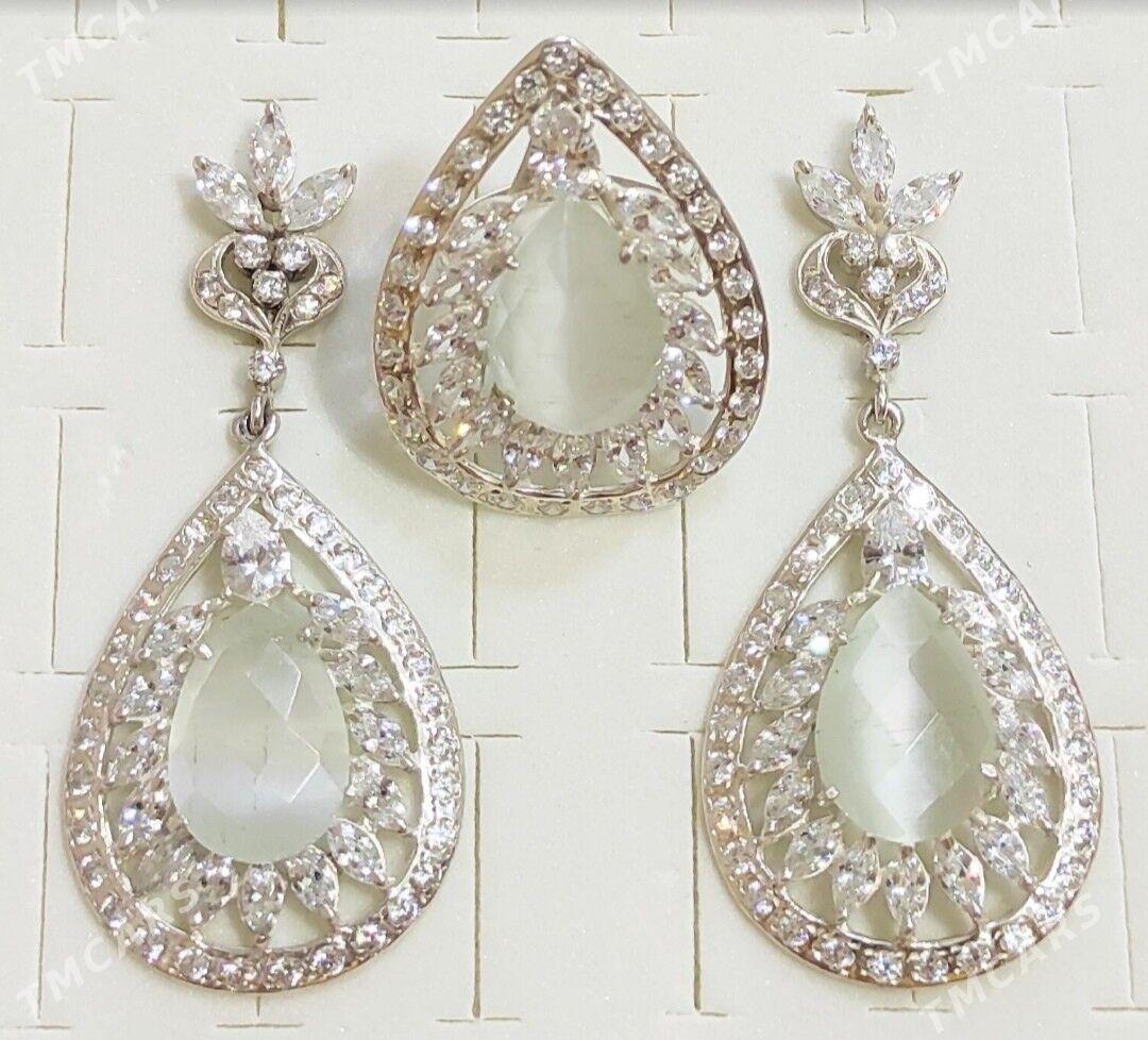 Серебро серьги и кольцо kumush - Ашхабад - img 1