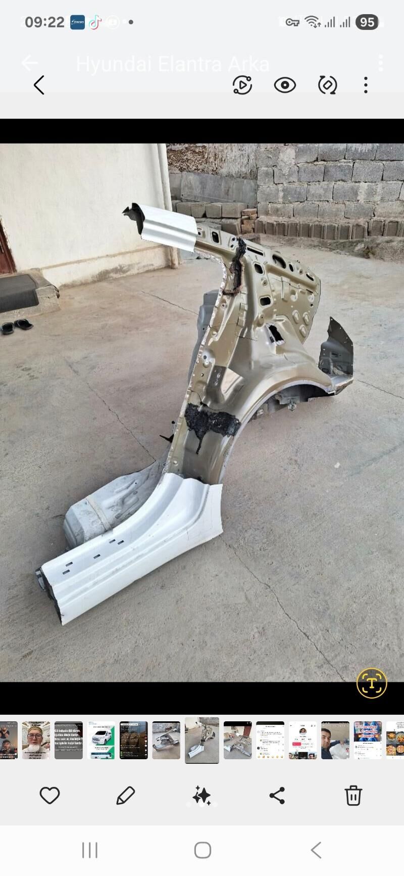 Hyundai Elantra yzky krylo içi 850 TMT - Aşgabat - img 1