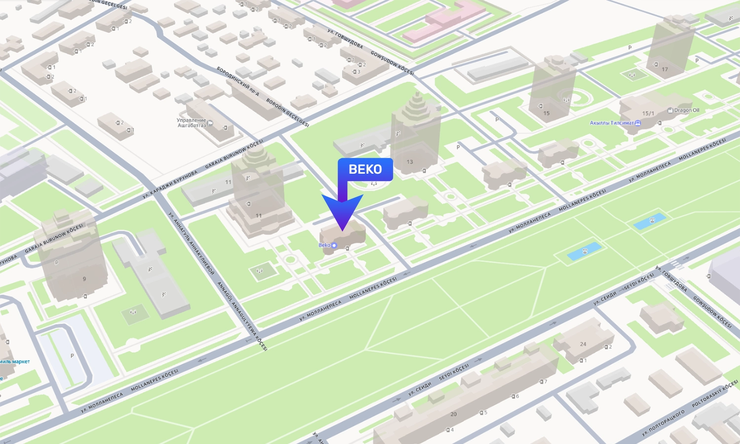 beko – TURKMENISTAN Map Location