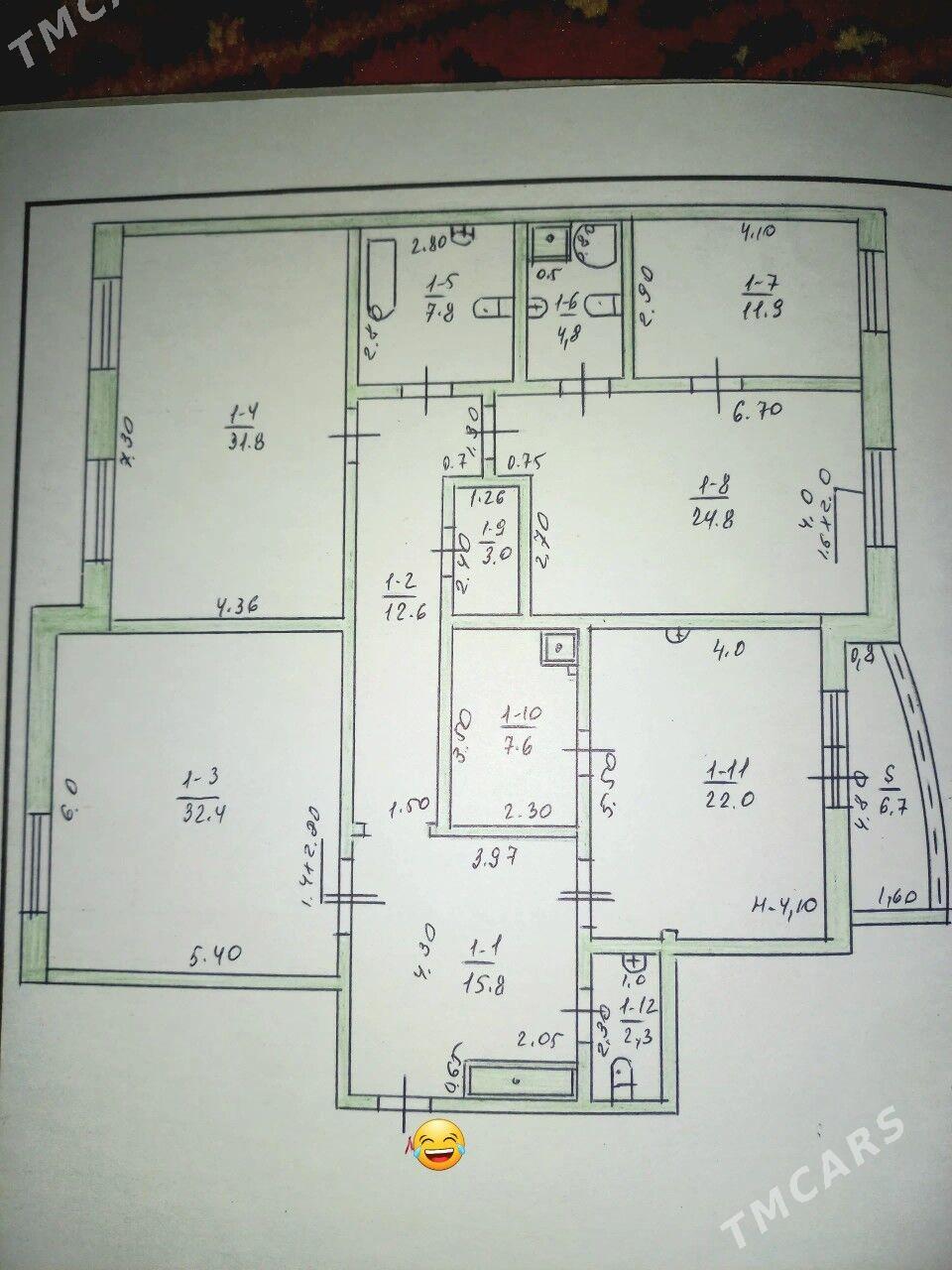 Elitka Nebitgaz 4 kom satlyk - Nebitgaz (Andalib-Ankara köç.) - img 1