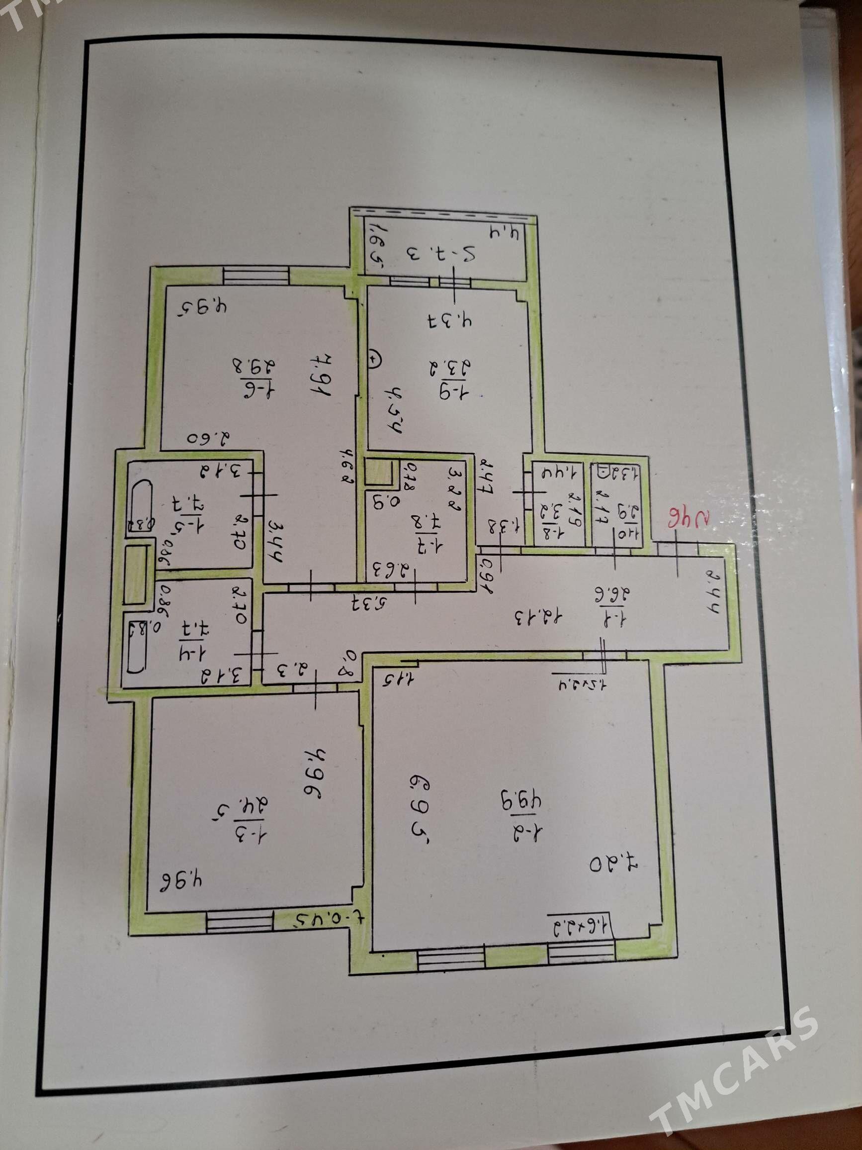 15 tapgyr 3 komnat - Aşgabat - img 1