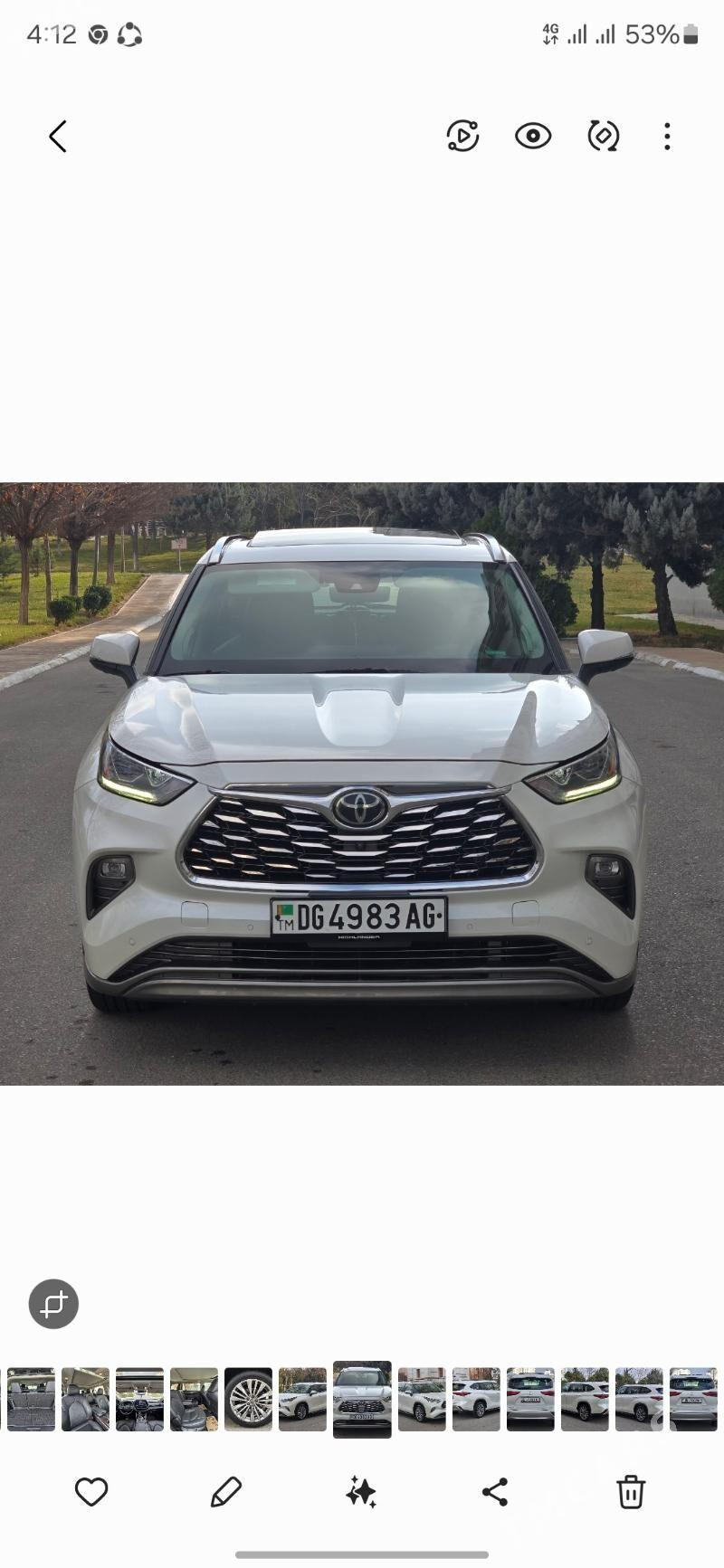 Toyota Highlander 2021 - 695 000 TMT - Howdan "B" - img 1