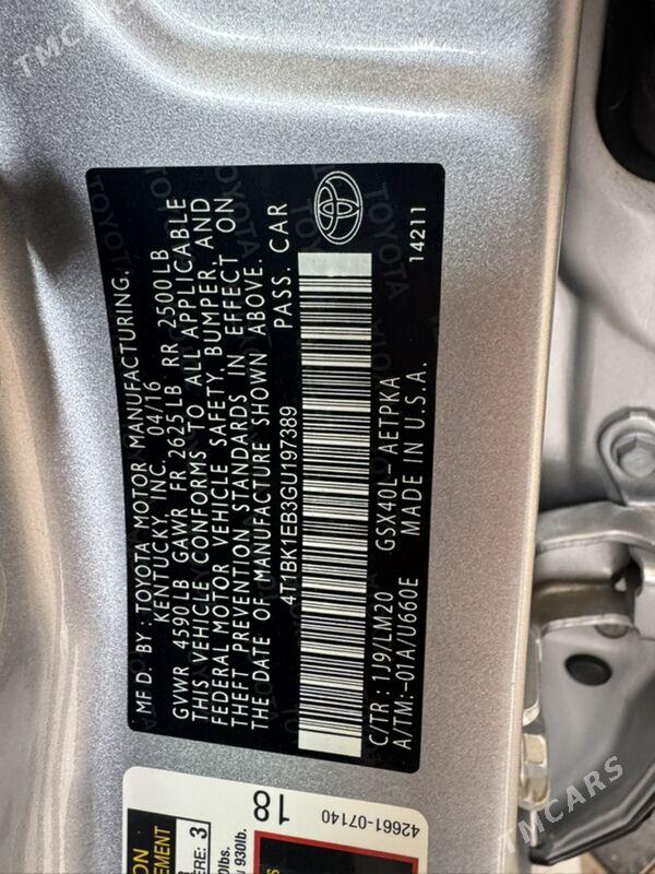 Toyota Avalon 2016 - 345 000 TMT - Aşgabat - img 1