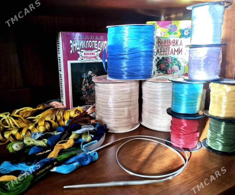 Рукоделие Рафия Пряжа Вязание - Türkmenabat - img 1