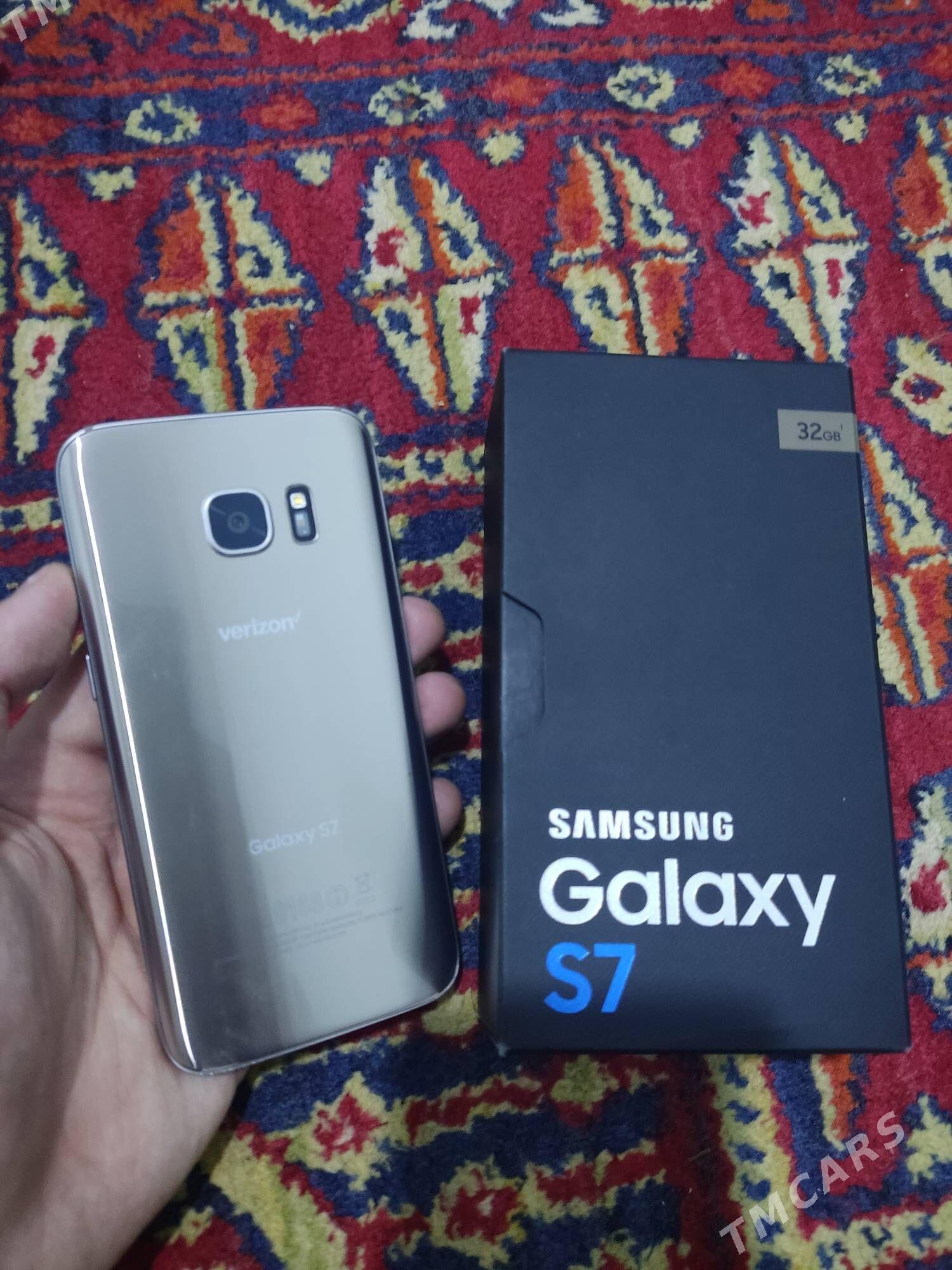 samsung s7 4/32 Paket gold - Ашхабад - img 1