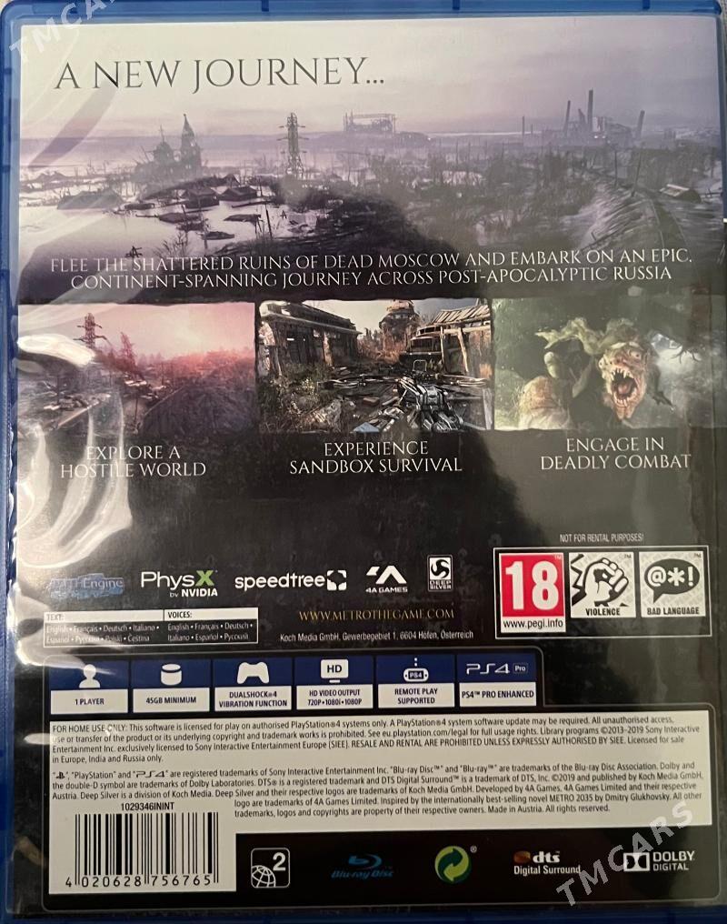 PS4, METRO EXODUS - Aşgabat - img 1