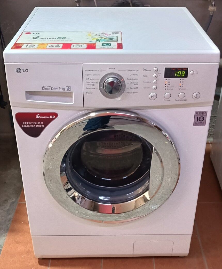9 кг LG Дд мотор прямой привод - Aşgabat - img 1