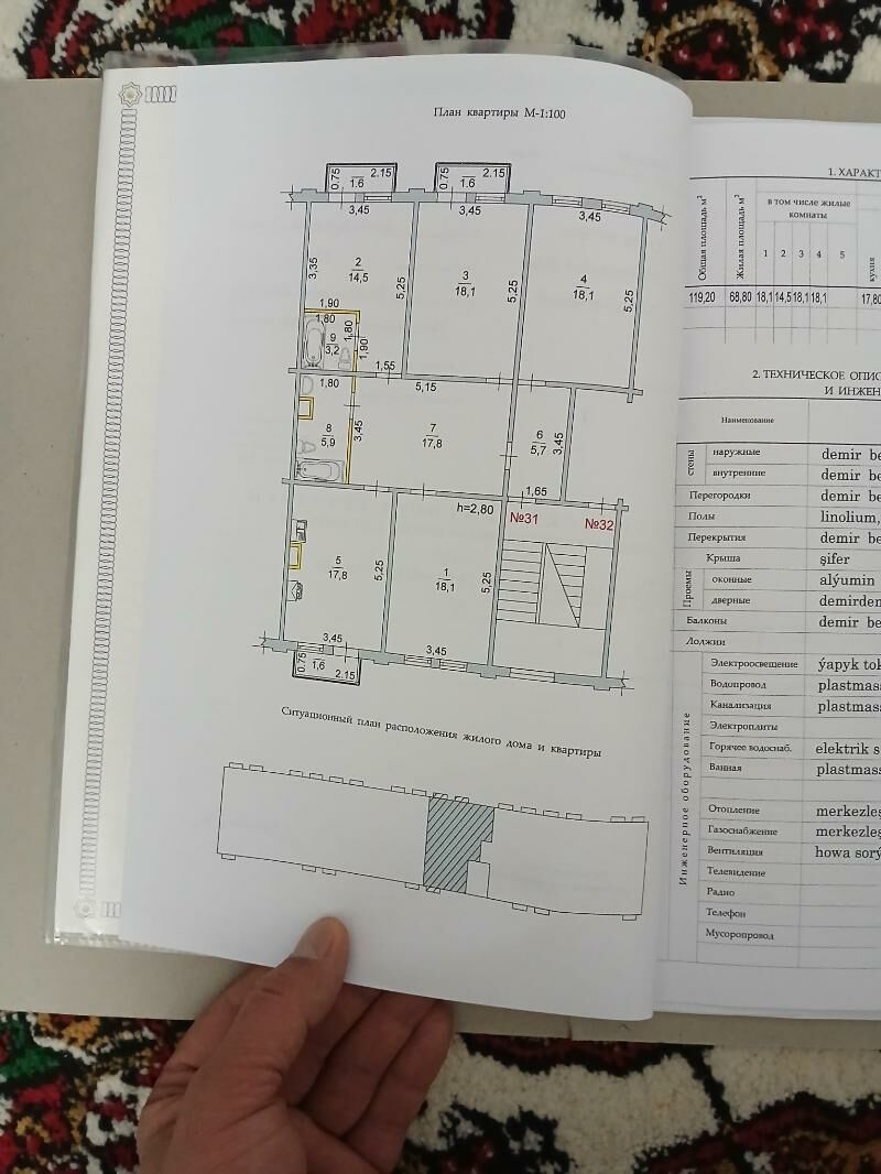 продаю квартиру - Türkmenabat - img 1