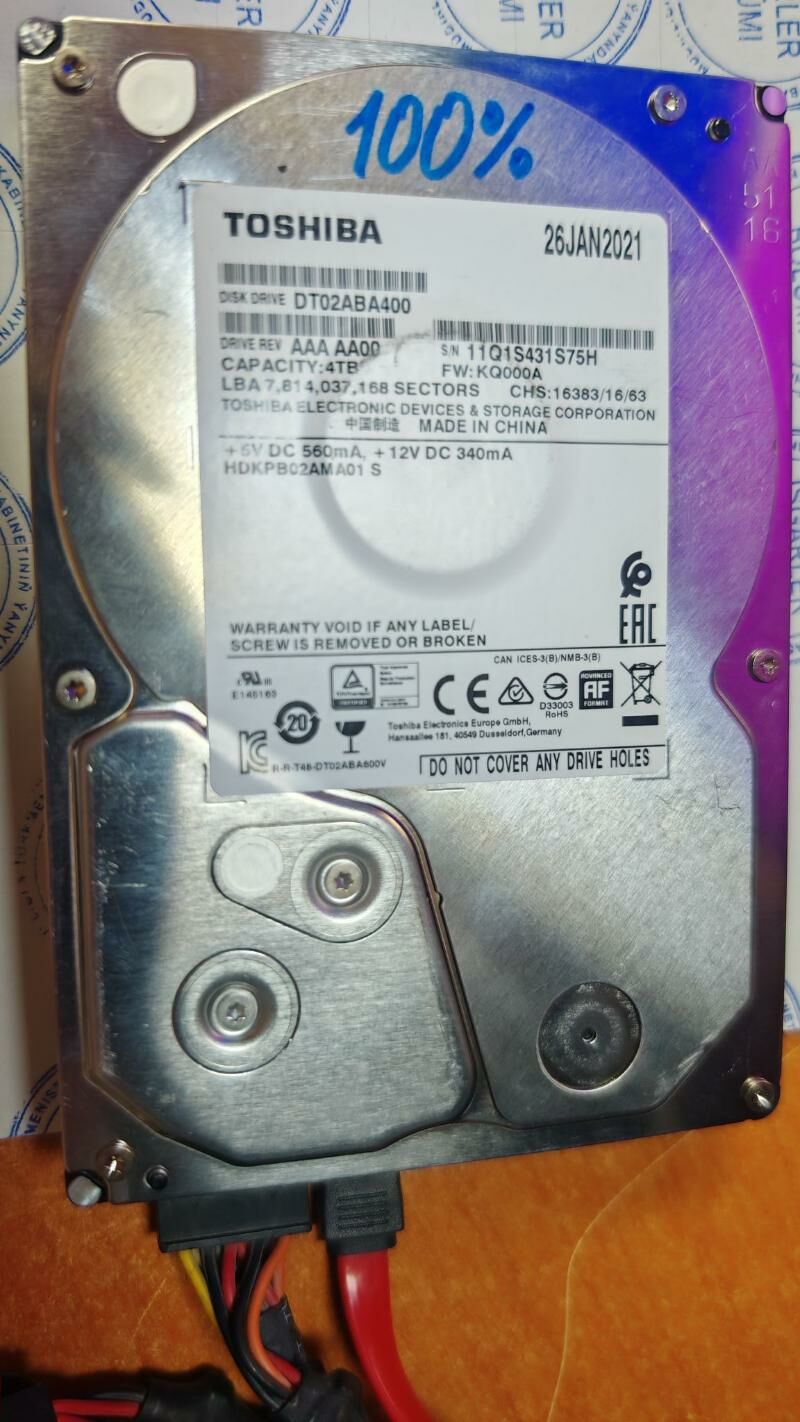Toshiba 4TB - Aşgabat - img 1