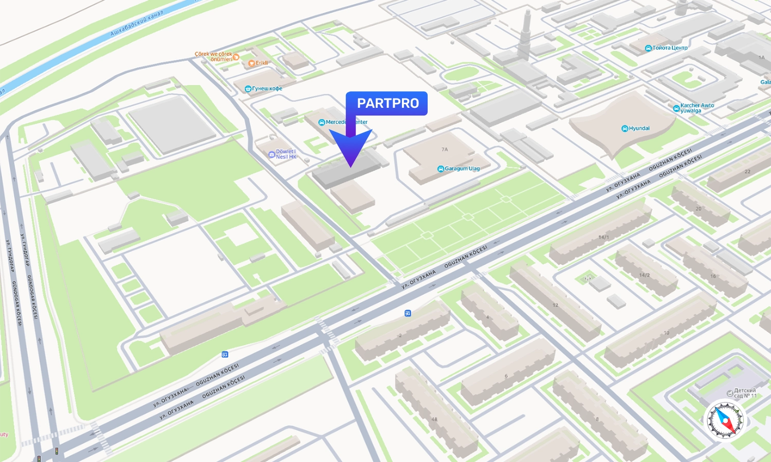 PARTPRO Map Location