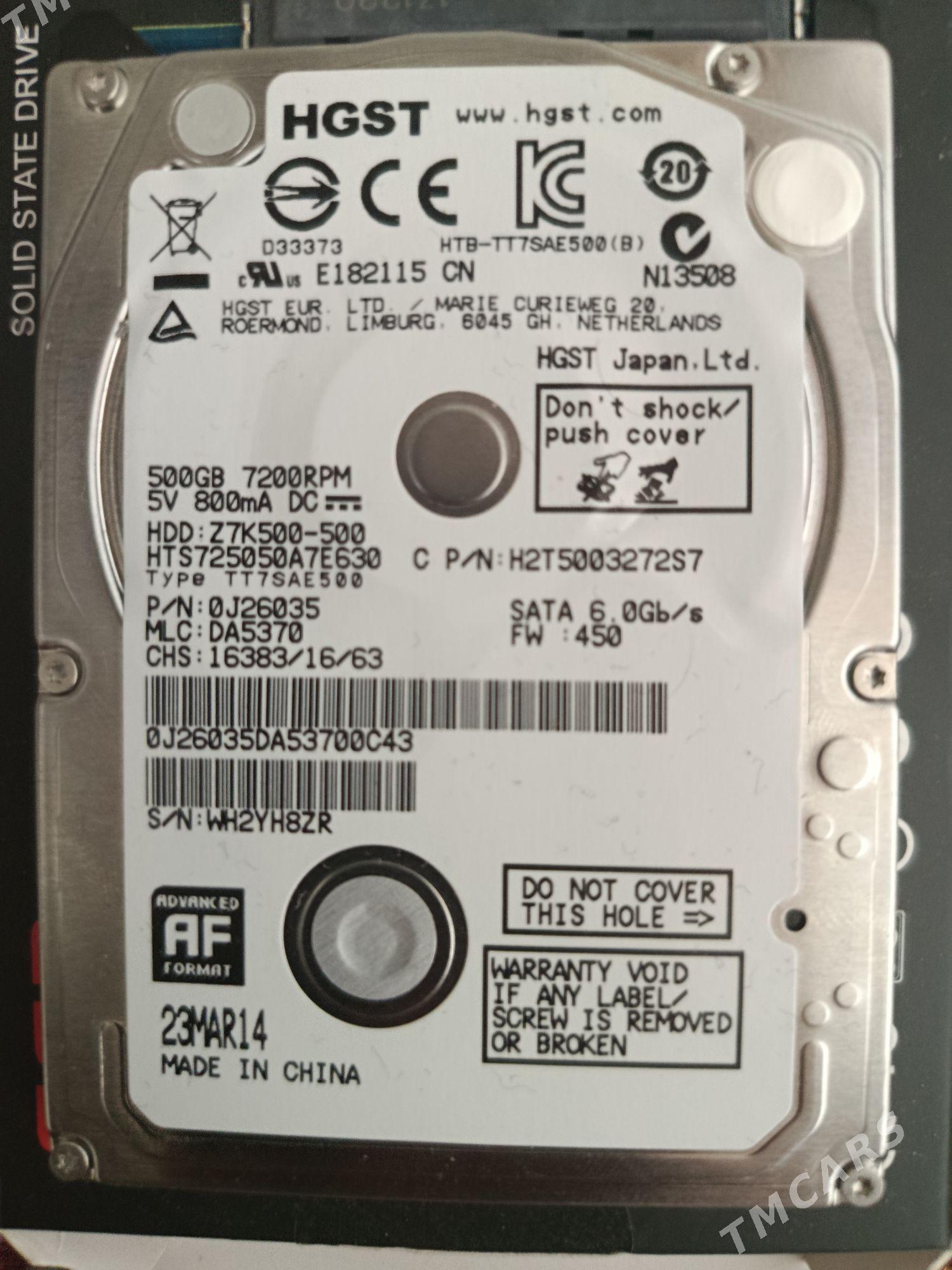 HDD disk 500 gb - Ашхабад - img 1