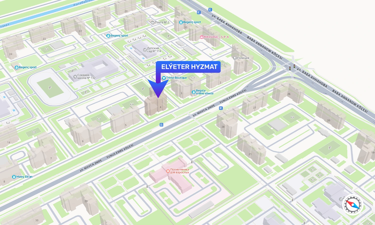 "ELÝETER HYZMAT" HK Map Location