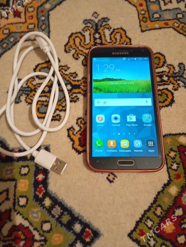 Telefon Samsung S5 - Ашхабад - img 1