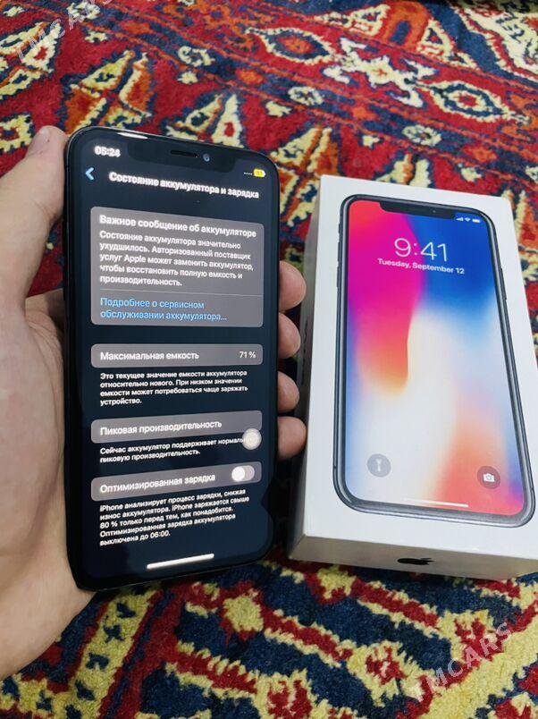 iphone x 64gb 71% - Aşgabat - img 1