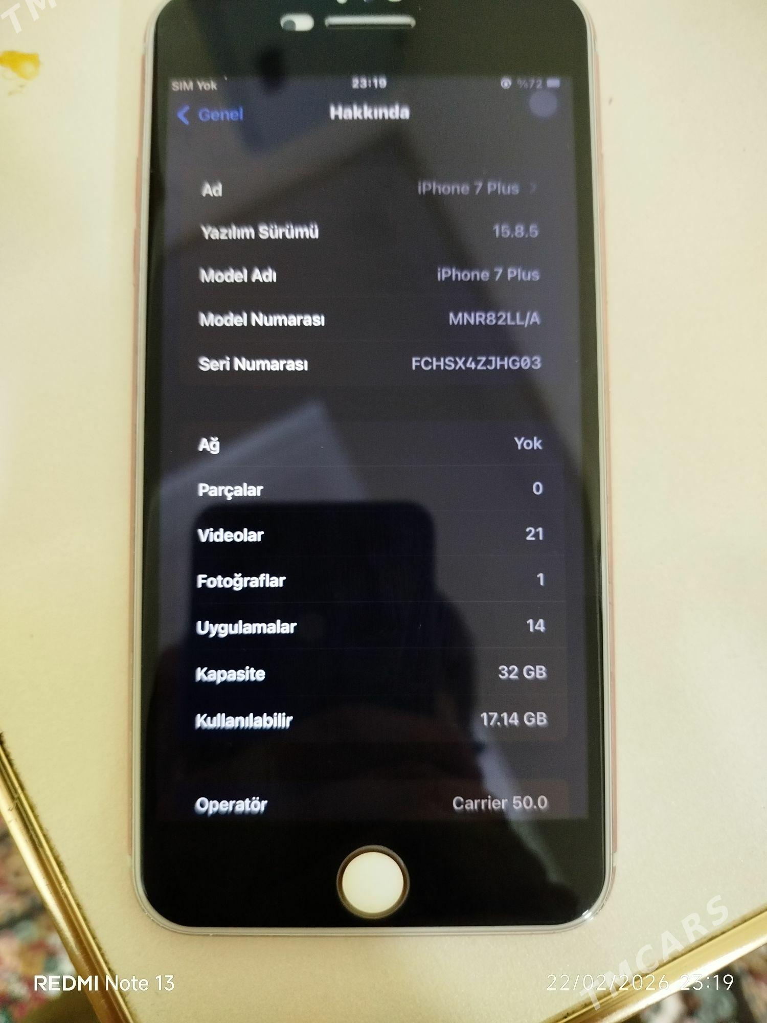 iphone 7 plus - Ашхабад - img 1