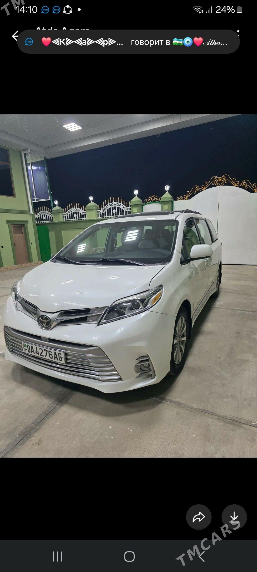 Toyota Sienna 2019 - 495 000 TMT - Ашхабад - img 1