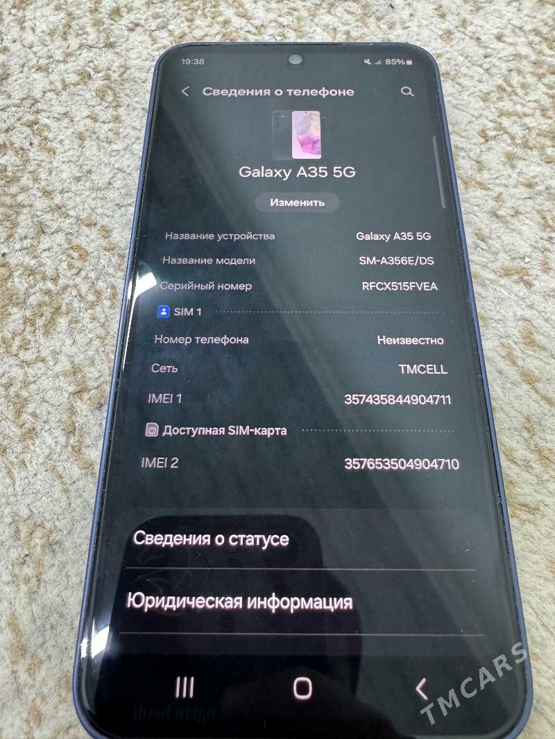 Samsung A35 5G 256gb - Ашхабад - img 1