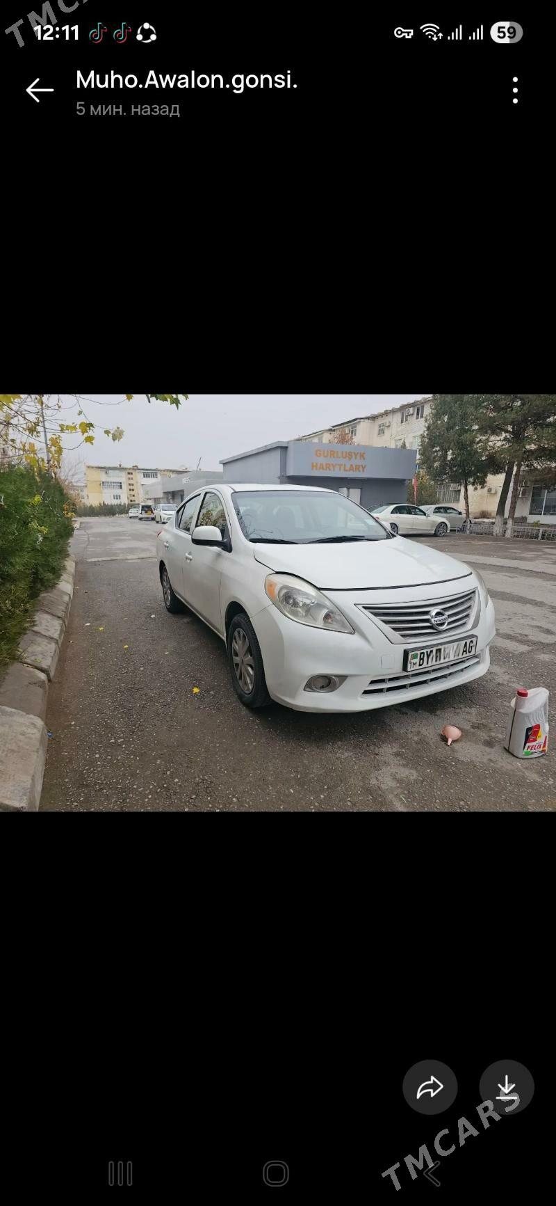 Nissan Versa 2013 - 118 000 TMT - 11 mkr - img 1