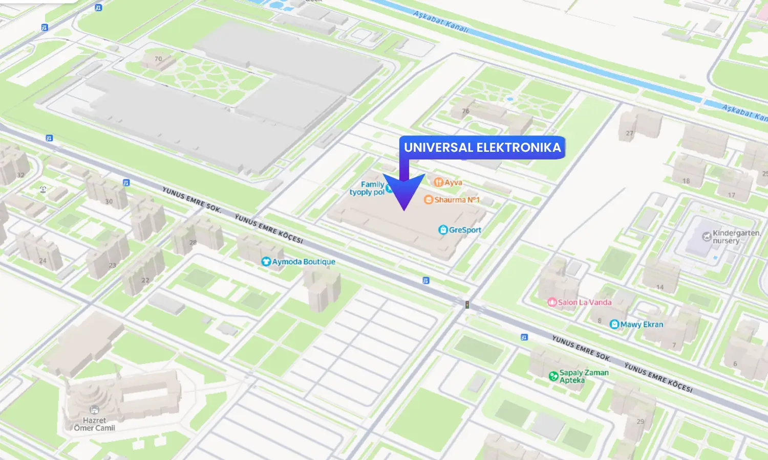 UNIVERSAL Elektronika Map Location