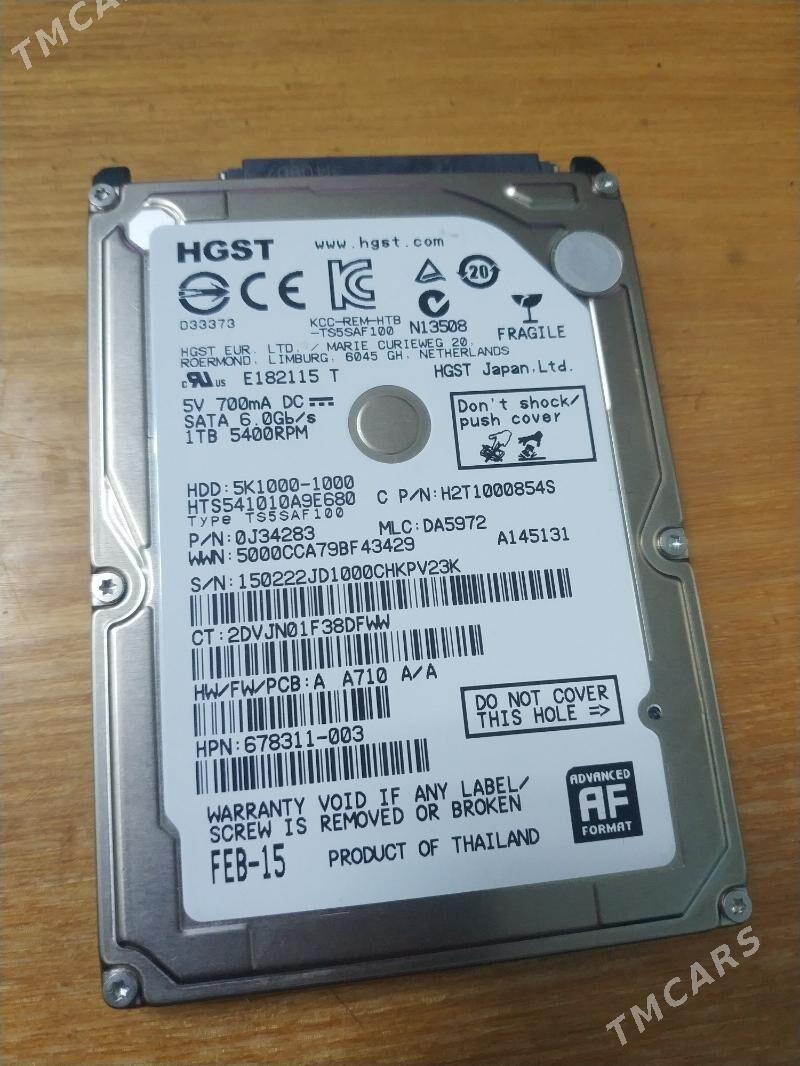 Жосткий диск 2.5 на 1тб - Ашхабад - img 1