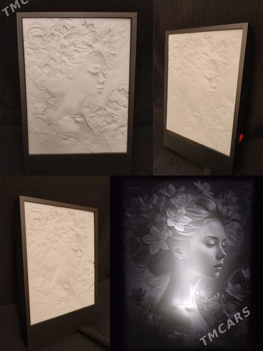 3D portret, swetilnik, sowgat. - Türkmenbaşy - img 1