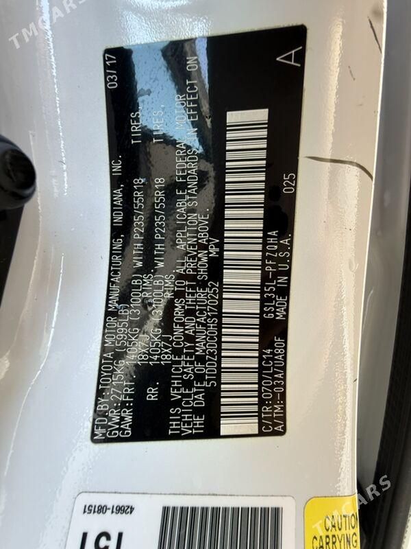 Toyota Sienna 2017 - 443 250 TMT - Garadamak - img 1