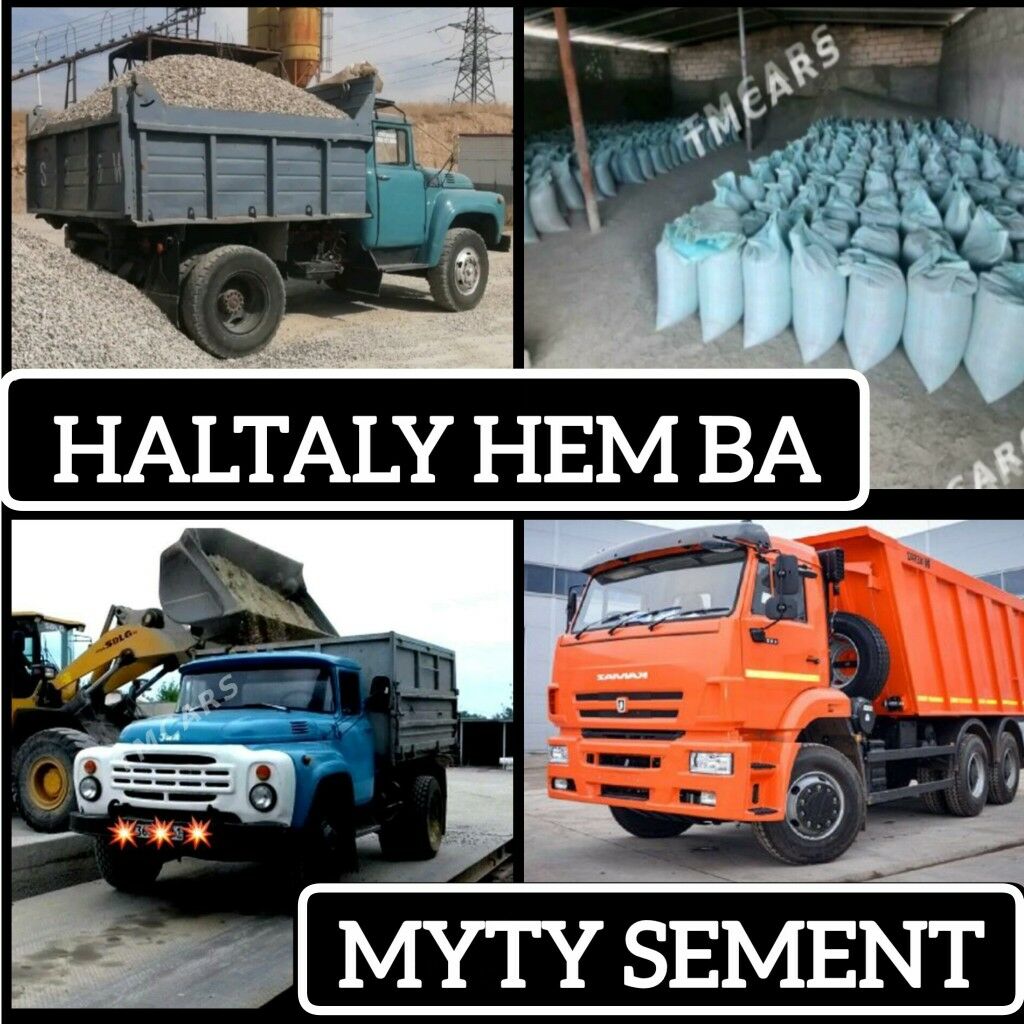 MITI SEMENT KERPIC MYTY DERS MITI SEMENT МҮТҮ ЦЕМЕНТ КИРПИЧ DERS GUM ÇAGE GYRAWY KERAMSIT NULYOWKA PULPA SEBEN Навоз Щебень керамзит - Ашхабад - img 1