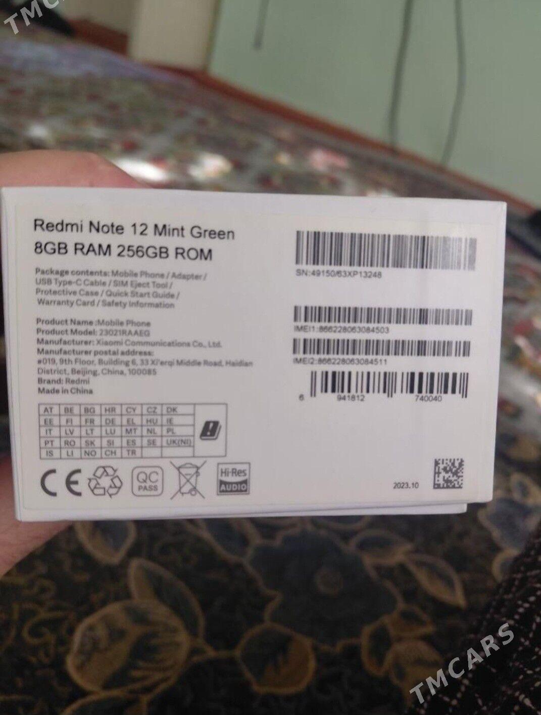 Redmi not 12 8/256 - Balkanabat - img 1