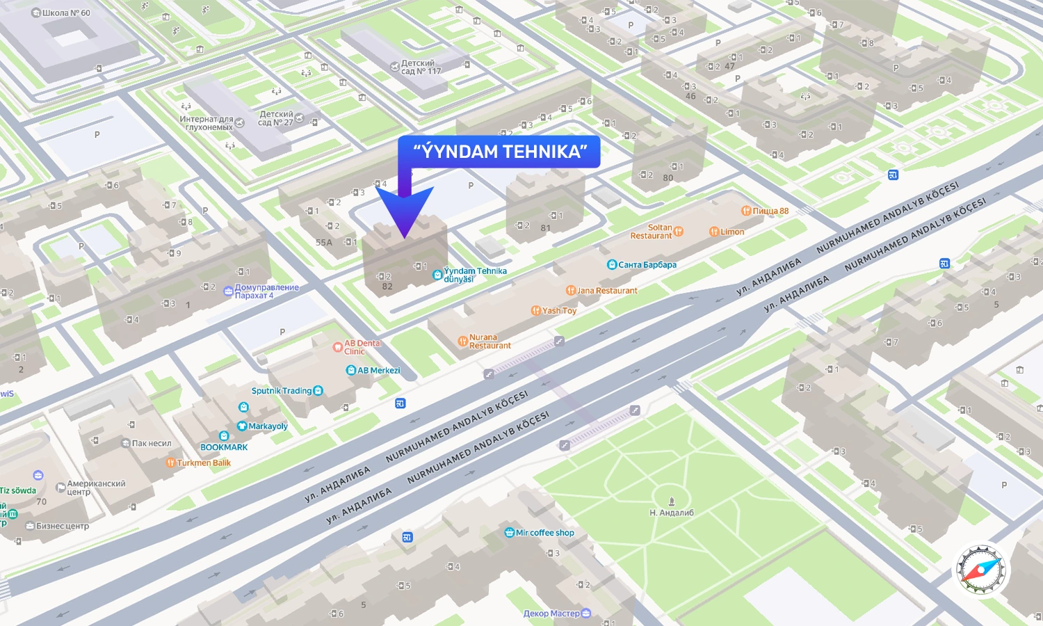 ÝYNDAM TEHNIKA DÜNÝÄSI Map Location