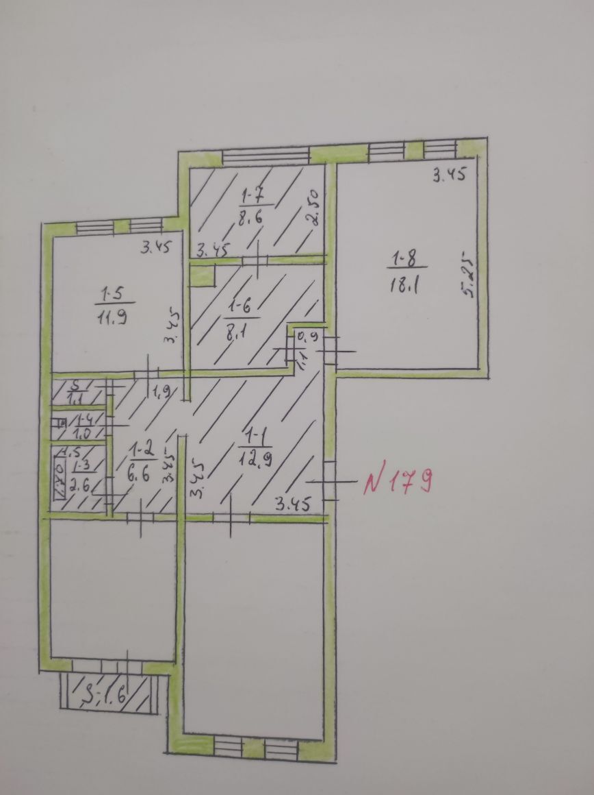 Мир2/4 в 4комнотной КВ 2 комны - Parahat 2 - img 1